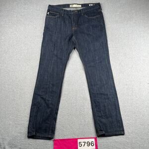 Vans Dark Wash Denim Jeans V76 Skinny Mens Size 34x30